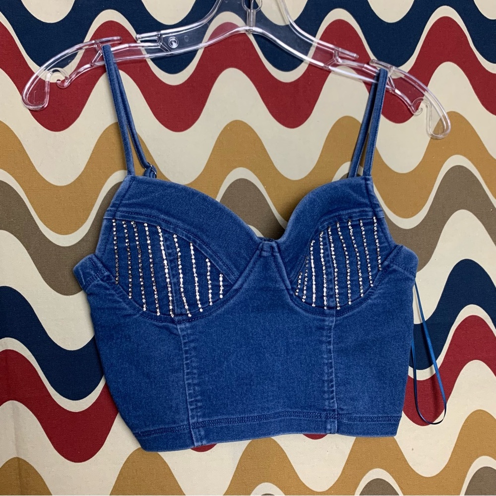 Haute Monde Crop Top size small EUC